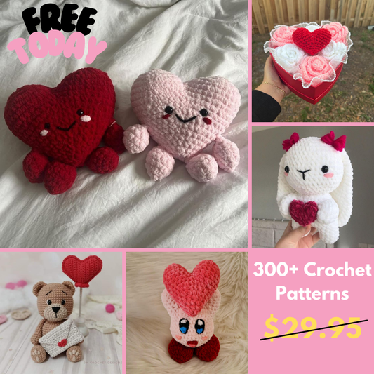 300+ Valentine Crochet Patterns (Free Today)